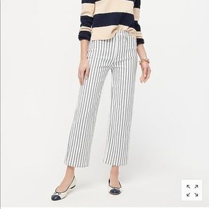 J. Crew slim wide-leg Jean in stripe